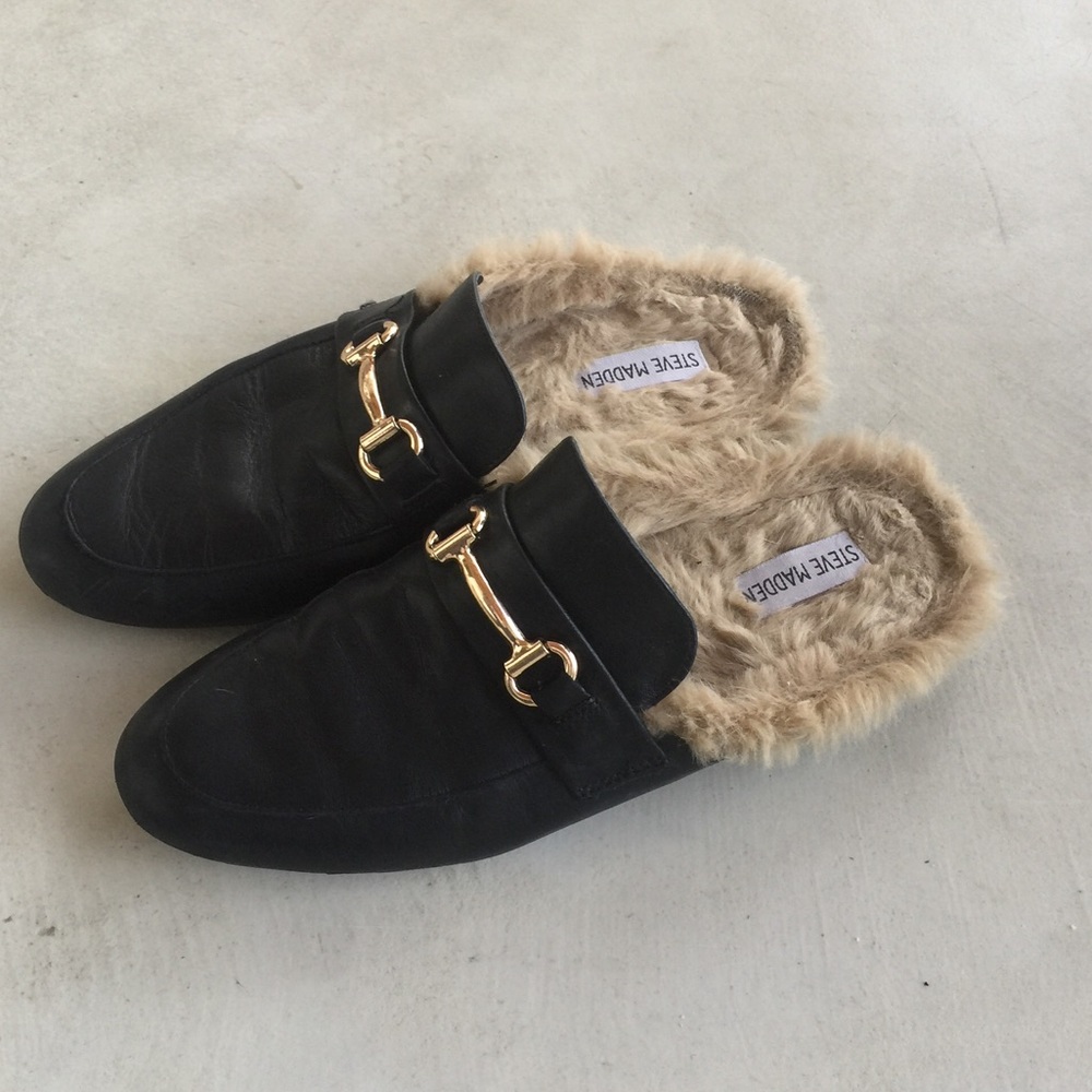 Steve Madden faux fur loafer size 10M